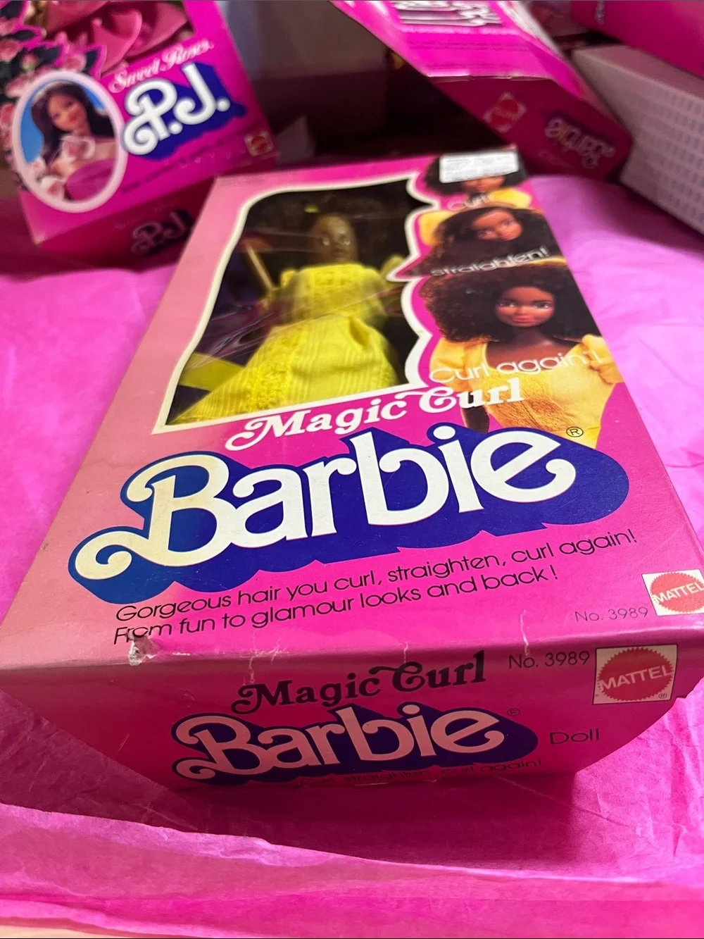 1981 Magic Curl African-American Barbie AA No.3989 NRFB